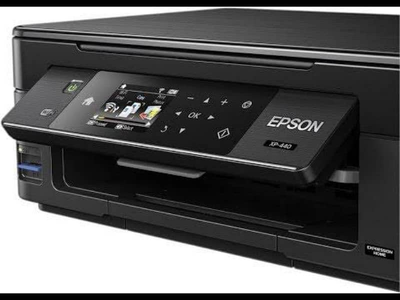 Epson Sx-445w wifi 3 in one printer print sca n copy color black photo 2