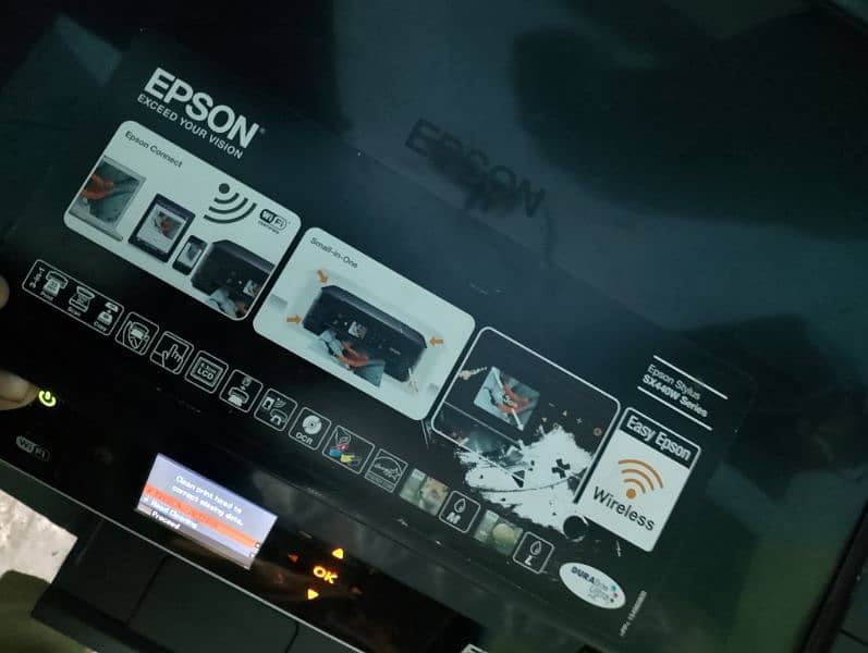 Epson Sx-445w wifi 3 in one printer print sca n copy color black photo 5