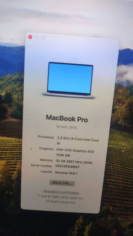 MACBOOK PRO  CORE i9 (16-inch, 2019)#32GB/1TB 0