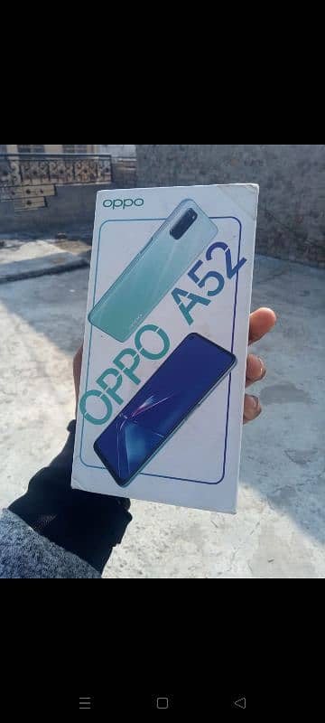 oppo A 52 with just box 4+1/128 0