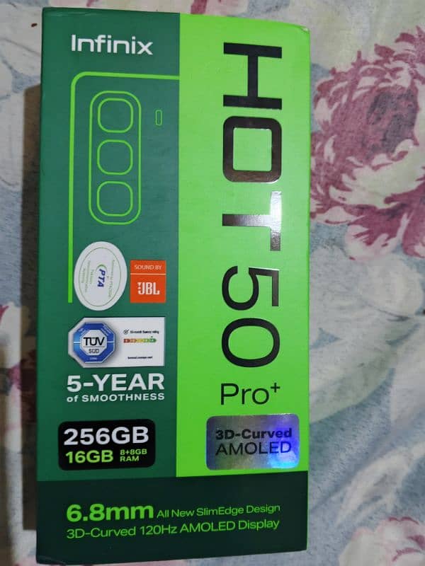 Infinix hot 50 pro plus box open 8/256 0