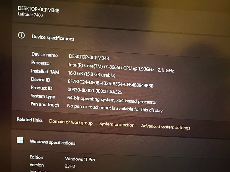 DELL LATITUDE 7400 3