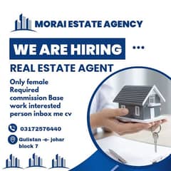 *WE ARE HIRING REAL ESTATE AGENT *      ONLY FEMALE REQUIRED