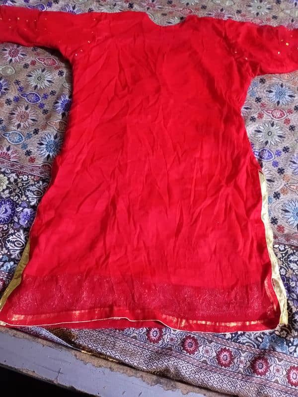 barat dress lehanga with jewellery 2