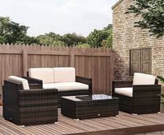 Outdoor Rattan Sun Bed/rattan sofa set/chair pvc