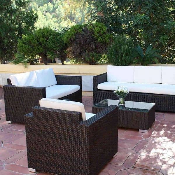 Outdoor Rattan Sun Bed/rattan sofa set/chair pvc 2