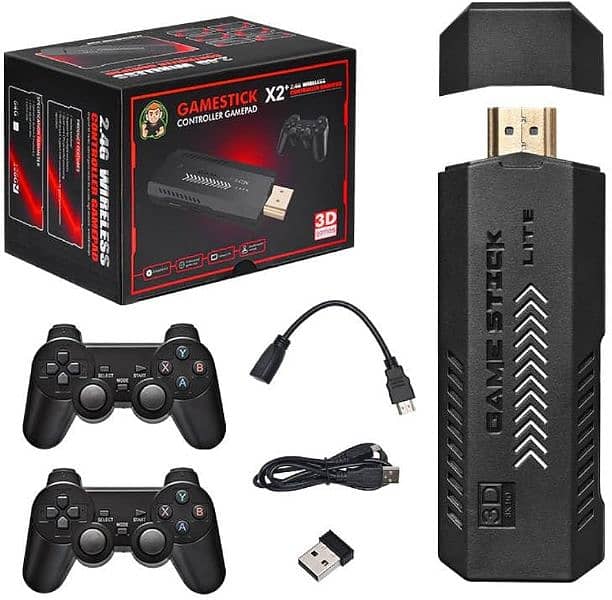 GAME STICK X2PLUS: 64 GB MEMORY 37,000+Heavy games 45 EMULATOR'S 1