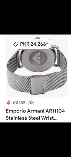 Emporio Armani AR11104 Stainless Steel Wristen wacth buy from dubai