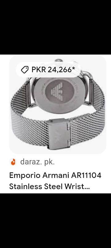 Emporio Armani AR11104 Stainless Steel Wristen wacth buy from dubai 0