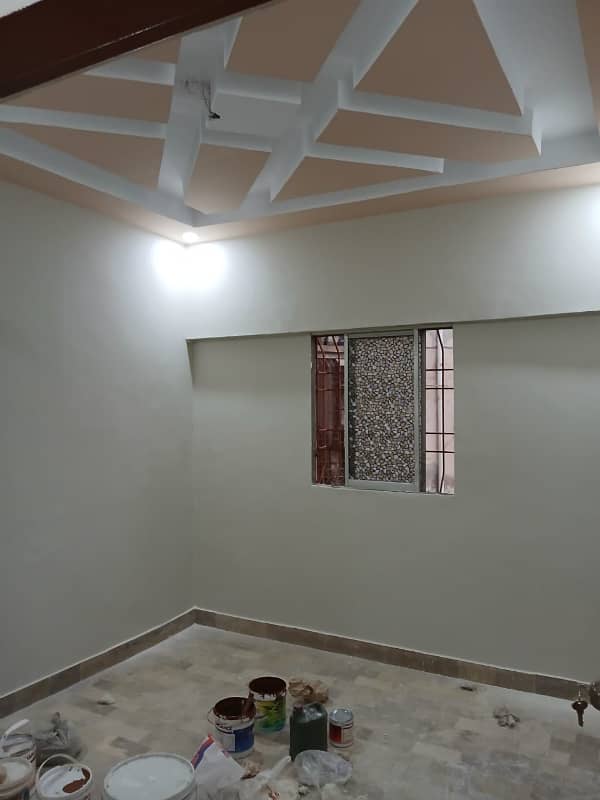 FLAT FOR SALE MUNIR BRIDGE VIEW GULISTAN E JAUHAR BLOCK 18 KARACHI CONTACT 0331,8381586 3