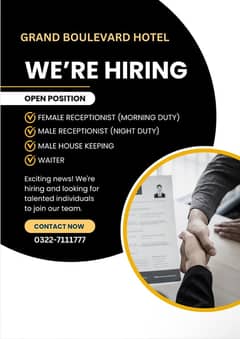 Hiring for hotel