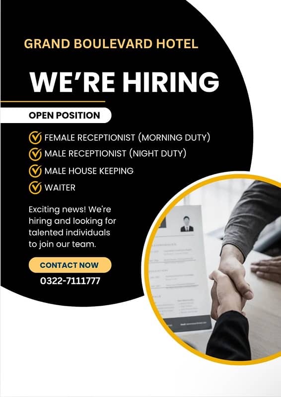 Hiring for hotel 0