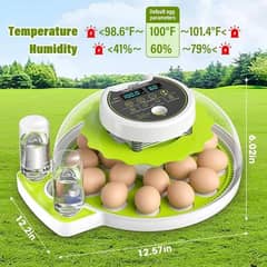 Intelligent 8/18 eggs automatic round incubator machine