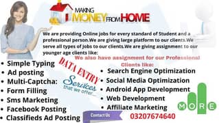 urgent jobs Data Typing, Assignment writing, Content writing, M/F