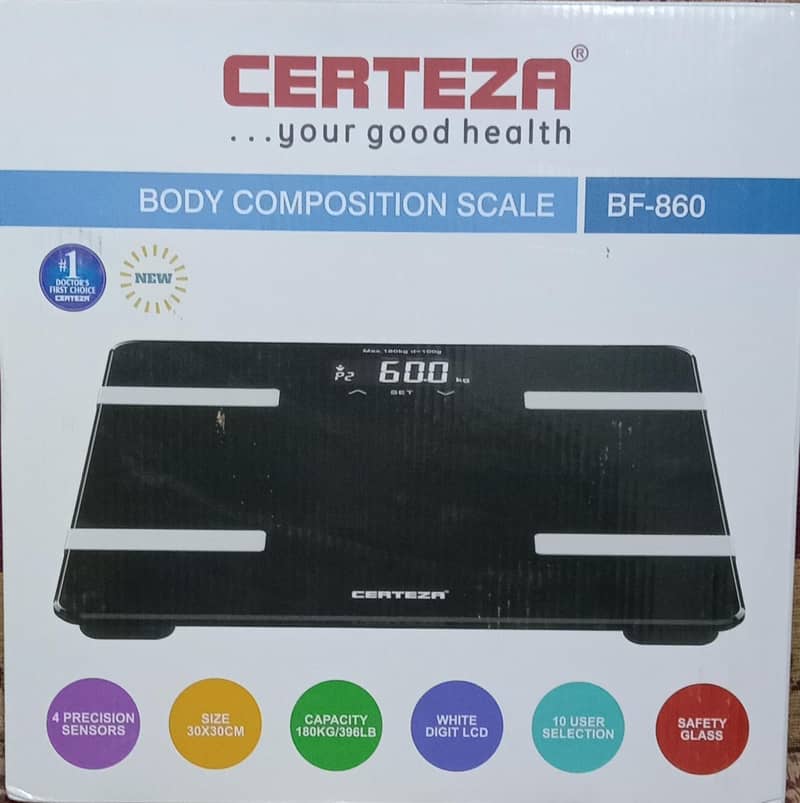 Certeza Weight Machine & Body composition Scale (BF-860) 1