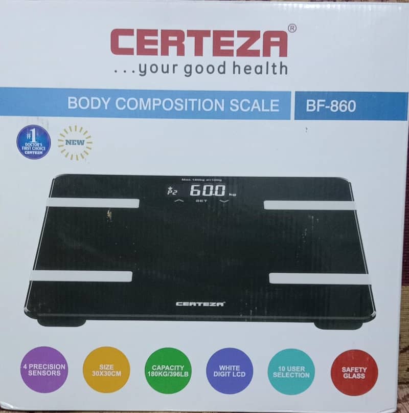 Certeza Weight Machine & Body composition Scale (BF-860) 7