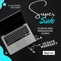 All kind of laptops are available