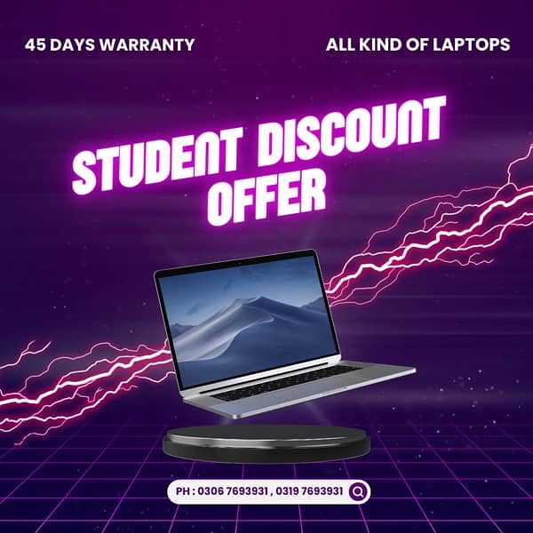 All kind of laptops are available 1