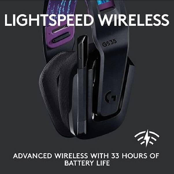 Logitech G535 Lightspeed Wireless Gaming Headset 1