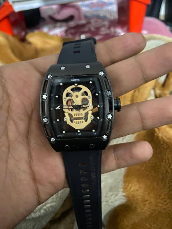 skone skeleton original quartz watch Japan movement 0