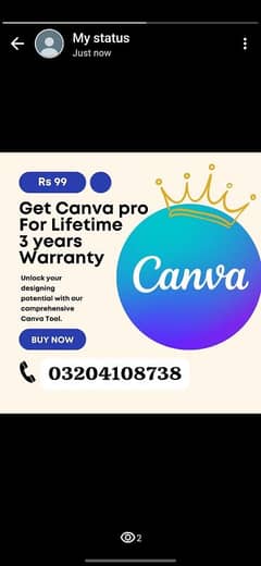 canva Pro Available