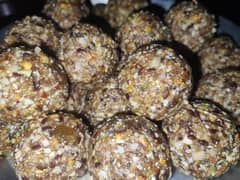 desi ghee homemade mixed nuts laddu