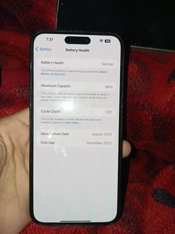 iphone 15 pro max 512 GB non pta 0