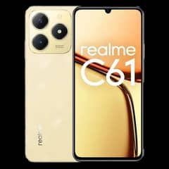 REALME C61 Gold color RAM/ROM 6/128 11 month warranty