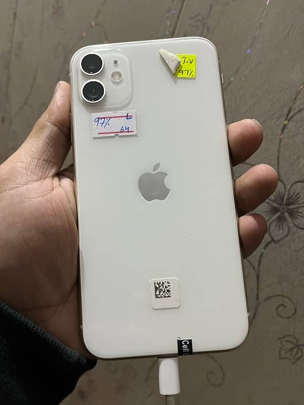 just mobile Iphone 11jv 10/10 condition battery 97 0