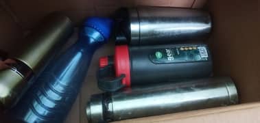 protien and water bottles for gym and schools in used condition