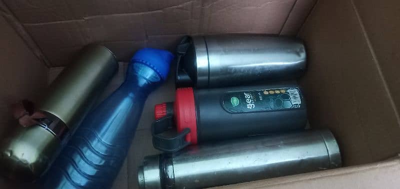 protien and water bottles for gym and schools in used condition 1