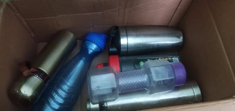 protien and water bottles for gym and schools in used condition 2