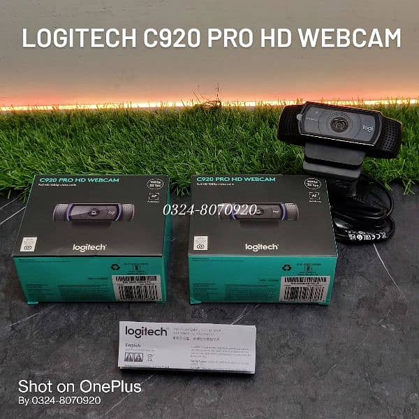 Logitech C920 Pro HD 1080P Professional Webcam Meeting Call Camera 4k 1