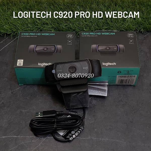 Logitech C920 Pro HD 1080P Professional Webcam Meeting Call Camera 4k 5