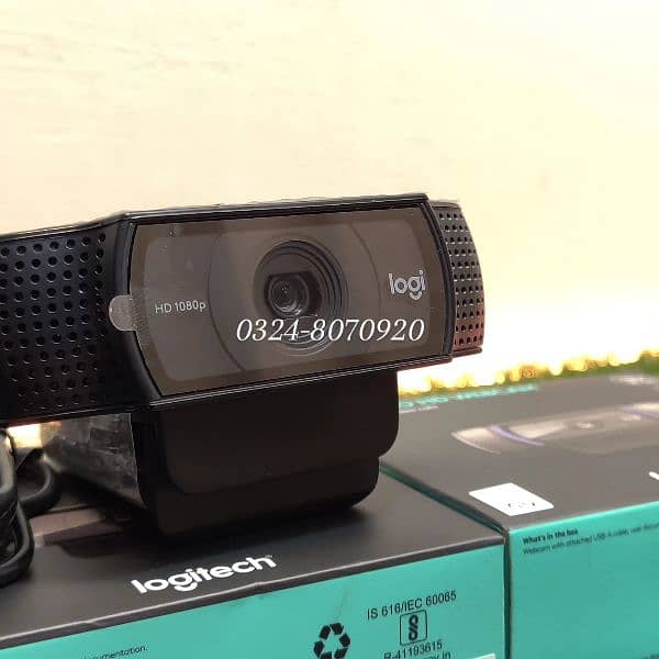 Logitech C920 Pro HD 1080P Professional Webcam Meeting Call Camera 4k 7