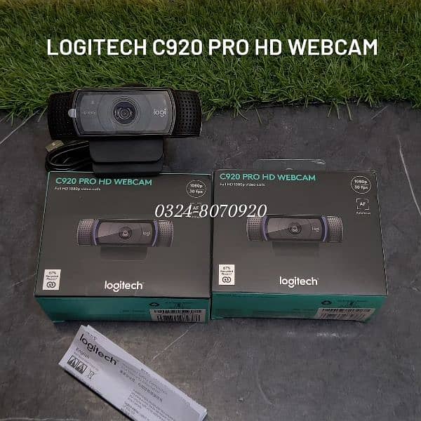 Logitech C920 Pro HD 1080P Professional Webcam Meeting Call Camera 4k 9