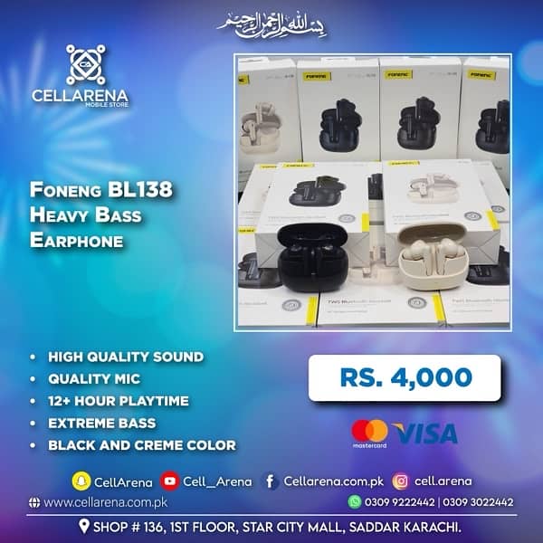 Cellarena Foneng Heavy Bass Earphone 0