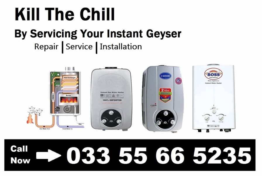 Instant Geyser Repair Service O335-5665235 2