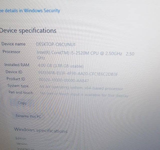 Dell Lattitude E6520 Core i5 2nd Generation Laptop/For Sale 3