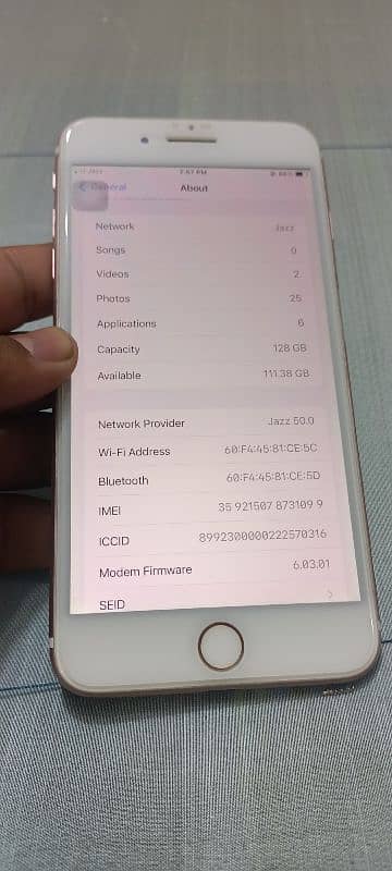 ipone 7 plus for sale pta approved 128gb 8