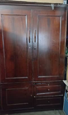 Heavy Wooden Wardrobe for Sale.