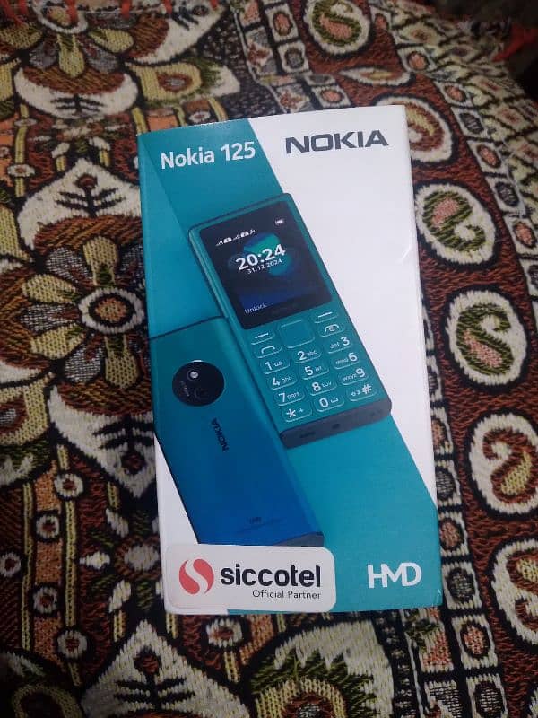 Nokia 125 4G  mobile just Box open Dual sim all ok 1