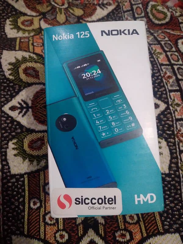 Nokia 125 4G  mobile just Box open Dual sim all ok 12