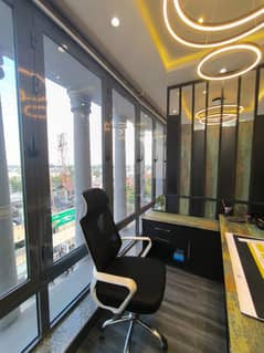 Furnished office space for rent in johar town for Silent office (Call center + Software house + Marketing office and other setup as you want)