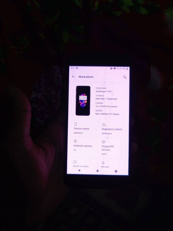 one plus 5 8+128 dual SIM approved 4