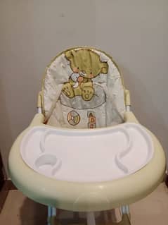 High baby chair with table