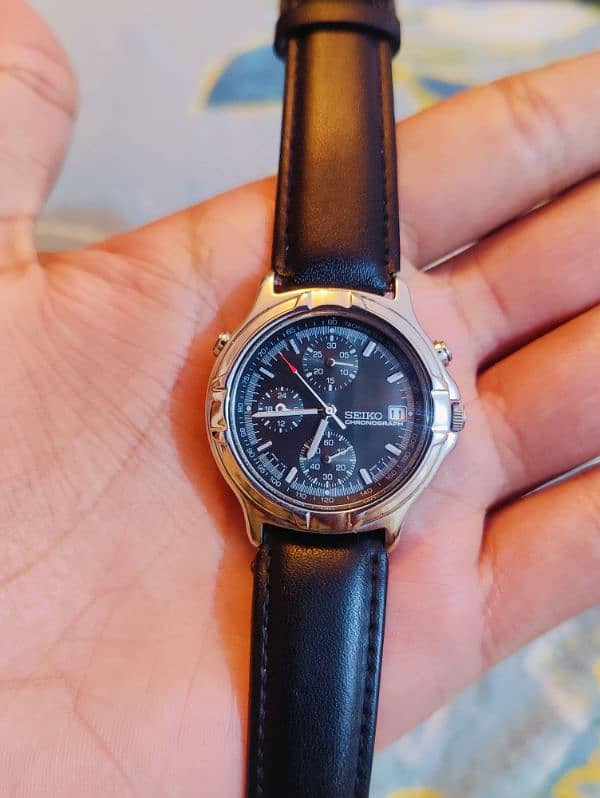 seiko chronograph quartz watch 0