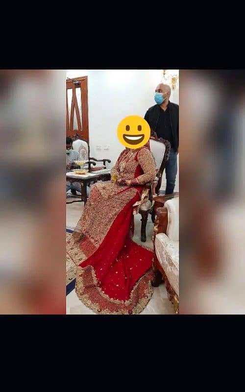 bridal lehnga condition 10/10 2