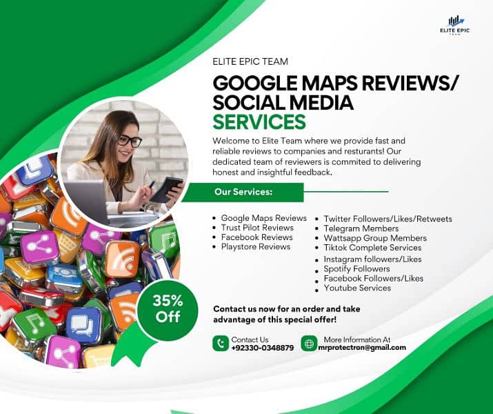 Google Maps Reviews/Social Media Services 0