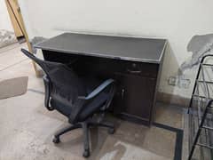 Computer table and chair